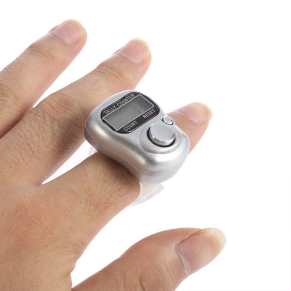 🔱 GadgetsGully Jap Counter Ring – Digital Mantra Clicker with LED 🔱